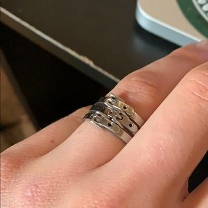 Michael Kors belt buckle rings